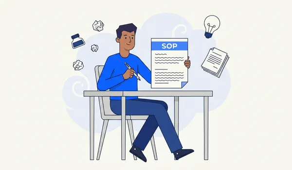 Indian student writing SOP for university application